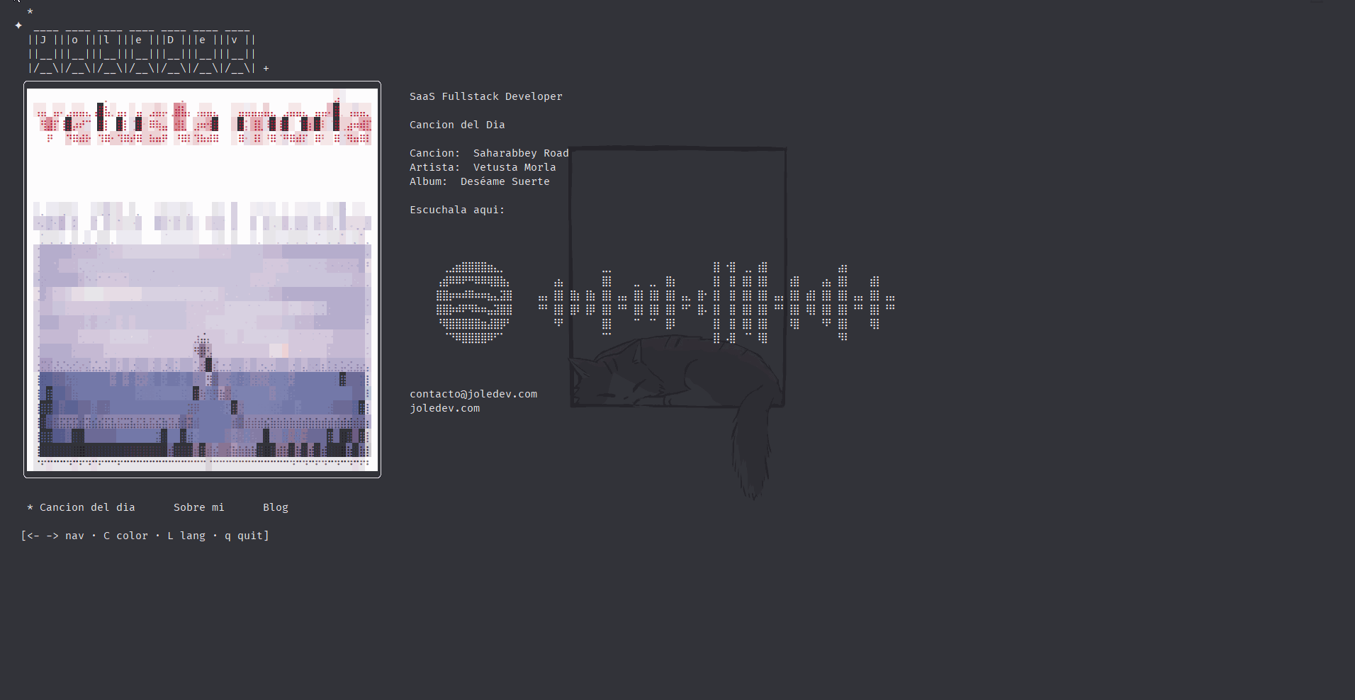 ssh.joledev.com — Portafolio por Terminal